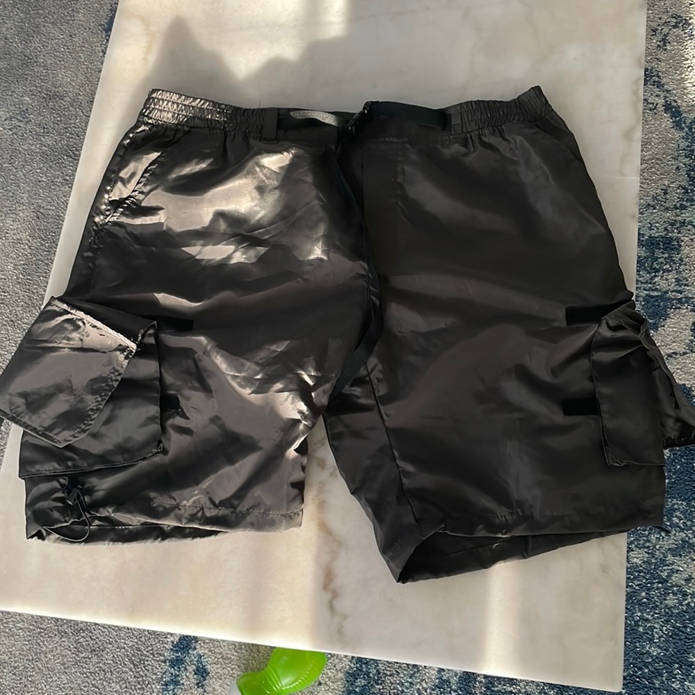 Men’s Nylon Cargo Shorts| Fashion Nova| 3XL| Gray